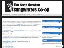 Tablet Screenshot of ncsongwriters.org